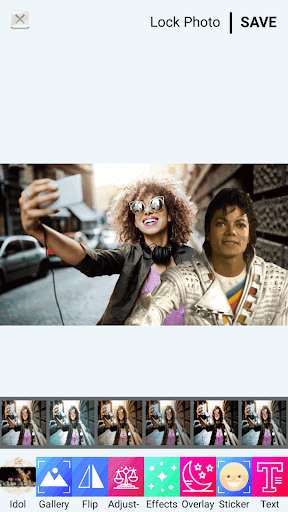 Run android online APK Selfie With Michael Jackson from MyAndroid or emulate Selfie With Michael Jackson using MyAndroid