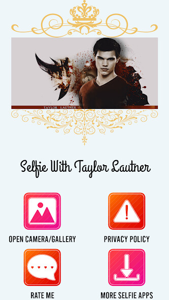 Run android online APK Selfie With  Taylor Lautner from MyAndroid or emulate Selfie With  Taylor Lautner using MyAndroid