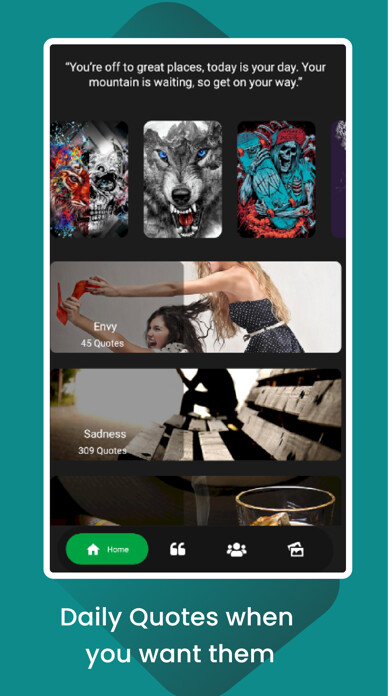 Emulate iPhone app Self Motivational Quotes App using MyAndroid Emulate iPhone app Self Motivational Quotes App using MyAndroid