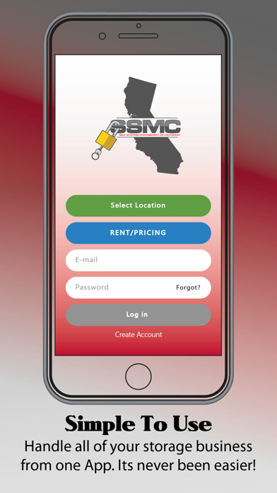 Emulate iPhone app Self Storage Management Cali using MyAndroid