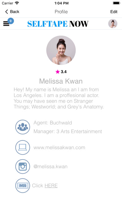 Emulate iPhone app SELFTAPE NOW using MyAndroid