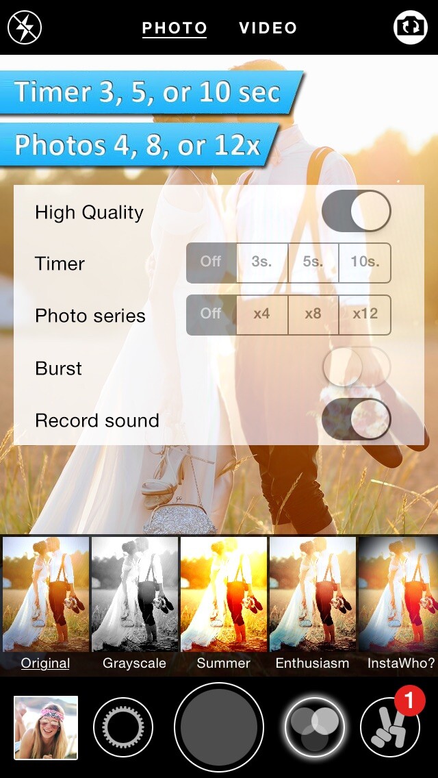 Emulate iPhone app SelfTimer Cam - Effect Camera with self-timer function using MyAndroid Emulate iPhone app SelfTimer Cam - Effect Camera with self-timer function using MyAndroid