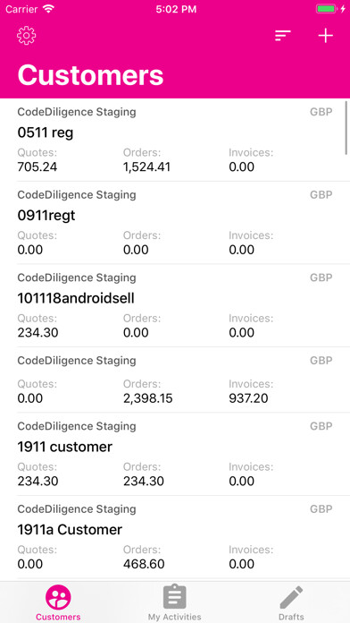 Emulate iPhone app Sell for SAP Business One using MyAndroid