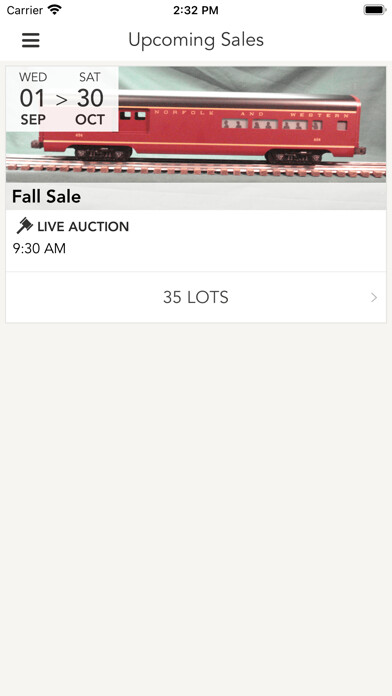 Emulate iPhone app Sell My Trains using MyAndroid