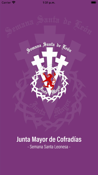 Emulate iPhone app Semana Santa León using MyAndroid