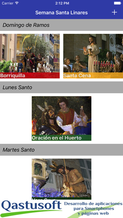 Emulate iPhone app Semana Santa Linares using MyAndroid