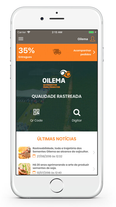 Emulate iPhone app Sementes Oilema using MyAndroid Emulate iPhone app Sementes Oilema using MyAndroid
