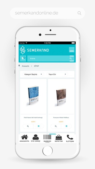 Emulate iPhone app Semerkandonline.de using MyAndroid
