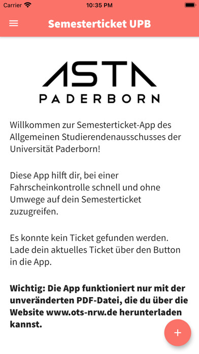 Emulate iPhone app Semesterticket UPB using MyAndroid