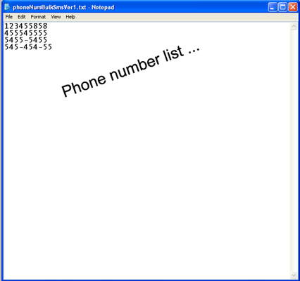 Emulate Android APK Send Bulk SMS using Text files Emulate Android APK Send Bulk SMS using Text files