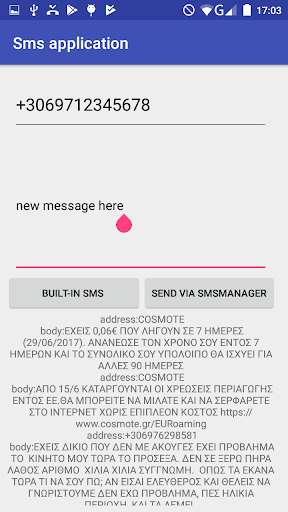 Run android online APK Sending and Reading sms from MyAndroid or emulate Sending and Reading sms using MyAndroid Run android online APK Sending and Reading sms from MyAndroid or emulate Sending and Reading sms using MyAndroid