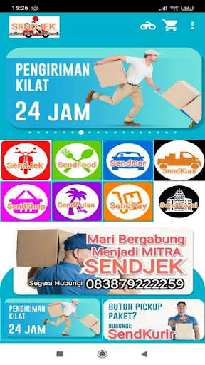 Run android online APK Sendjek from MyAndroid or emulate Sendjek using MyAndroid