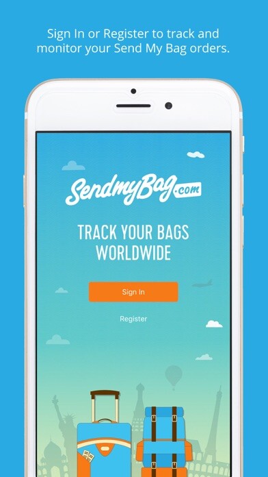 Emulate iPhone app Send My Bag App using MyAndroid