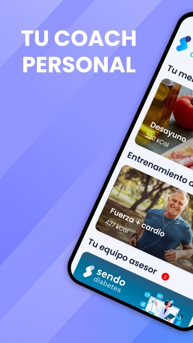 Emulate iPhone app Sendo - Diario para diabetes using MyAndroid