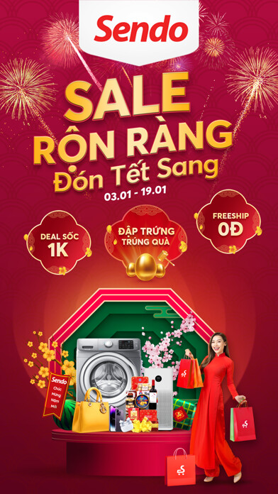 Emulate iPhone app Sendo Sale Rộn Ràng Đón Tết using MyAndroid Emulate iPhone app Sendo Sale Rộn Ràng Đón Tết using MyAndroid
