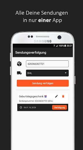 Run android online APK Sendungsverfolgung: DHL,Hermes,International,China from MyAndroid or emulate Sendungsverfolgung: DHL,Hermes,International,China using MyAndroid