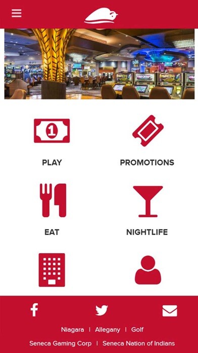 Emulate iPhone app Seneca Buffalo Creek Casino using MyAndroid