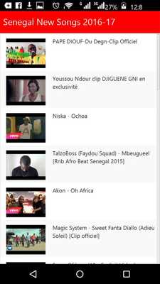 Emulate Android APK Senegal Pop Songs 2016