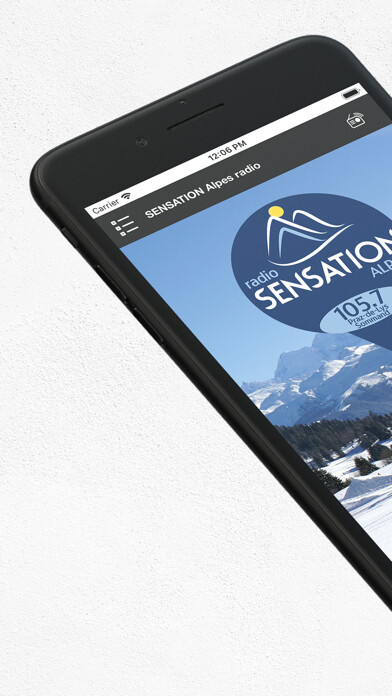 Emulate iPhone app SENSATION Alpes radio using MyAndroid