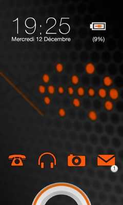 Emulate Android APK Sense Orange Go Locker theme