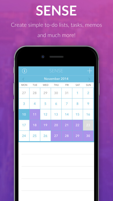 Emulate iPhone app Sense - Pocket Diary & Journal for your iPhone with Simple Note, Calendar, Voice Memo & Task List Sharing/Syncing To Dropbox! using MyAndroid