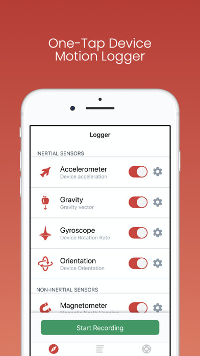 Emulate iPhone app Sensor Logger using MyAndroid