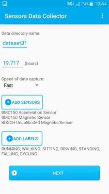 Emulate Android APK Sensors Data Collector