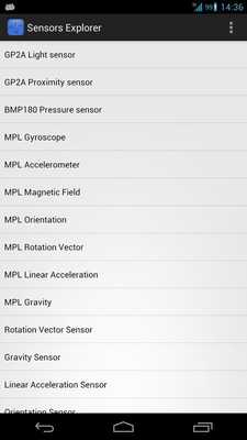 Emulate Android APK Sensors Explorer