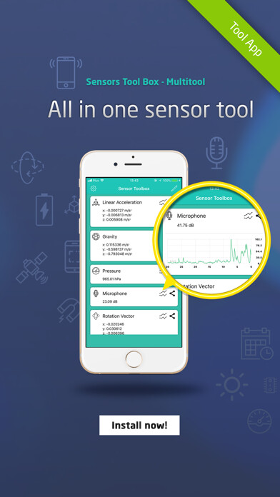 Emulate iPhone app Sensors Toolbox - Multitool using MyAndroid Emulate iPhone app Sensors Toolbox - Multitool using MyAndroid
