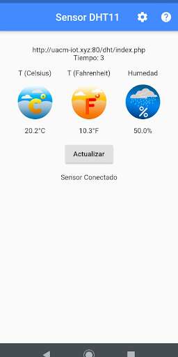Run android online APK Sensor Temperatura y Humedad DHT11 esp8266 WIFI from MyAndroid or emulate Sensor Temperatura y Humedad DHT11 esp8266 WIFI using MyAndroid Run android online APK Sensor Temperatura y Humedad DHT11 esp8266 WIFI from MyAndroid or emulate Sensor Temperatura y Humedad DHT11 esp8266 WIFI using MyAndroid
