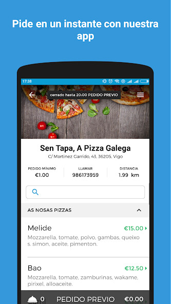 Run android online APK Sen Tapa, A Pizza Galega from MyAndroid or emulate Sen Tapa, A Pizza Galega using MyAndroid