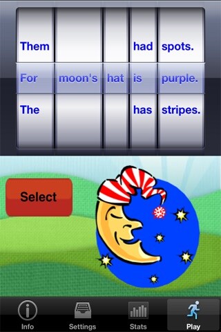 Emulate iPhone app Sentence Builder using MyAndroid