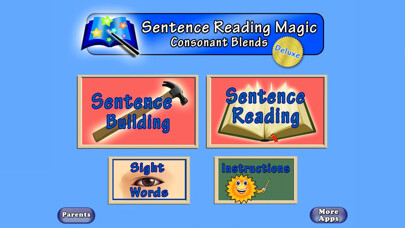 Emulate iPhone app Sentence Reading Magic 2 Deluxe for Schools-Reading with Consonant Blends using MyAndroid