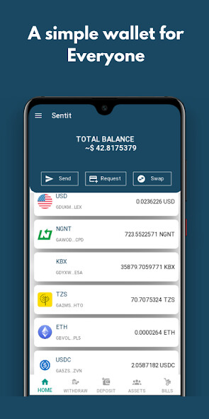 Run android online APK Sentit Blockchain Wallet from MyAndroid or emulate Sentit Blockchain Wallet using MyAndroid
