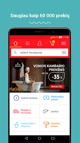 Run android online APK Senukai.lt from MyAndroid or emulate Senukai.lt using MyAndroid