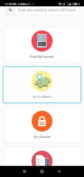 Run android online APK SEOGadgets from MyAndroid or emulate SEOGadgets using MyAndroid