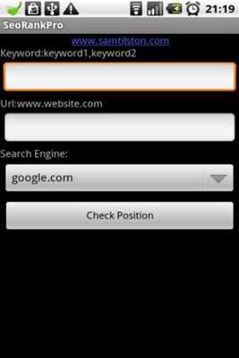 Emulate Android APK SEO Rank Pro