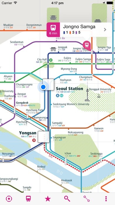 Emulate iPhone app Seoul Rail Map Lite using MyAndroid Emulate iPhone app Seoul Rail Map Lite using MyAndroid