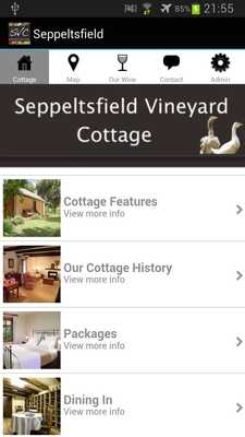 Emulate Android APK Seppeltsfield Vineyard Cottage
