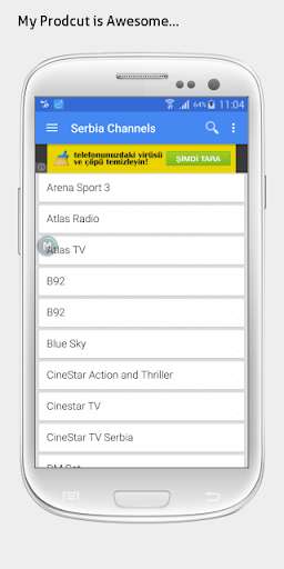 Run android online APK Serbia TV sat info from MyAndroid or emulate Serbia TV sat info using MyAndroid