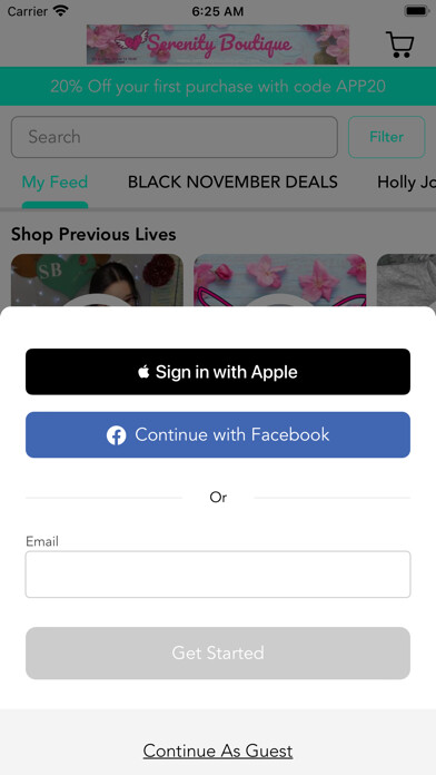 Emulate iPhone app Serenity Boutique using MyAndroid Emulate iPhone app Serenity Boutique using MyAndroid