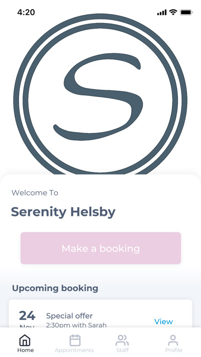 Emulate iPhone app Serenity Helsby using MyAndroid