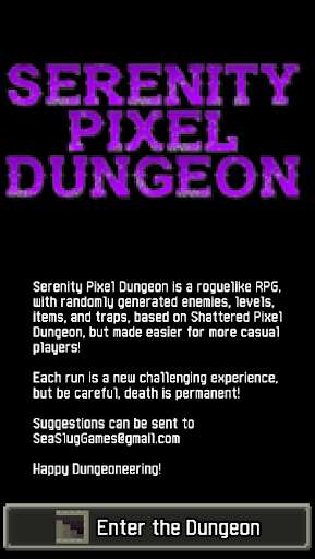 Run android online APK Serenity Pixel Dungeon from MyAndroid or emulate Serenity Pixel Dungeon using MyAndroid