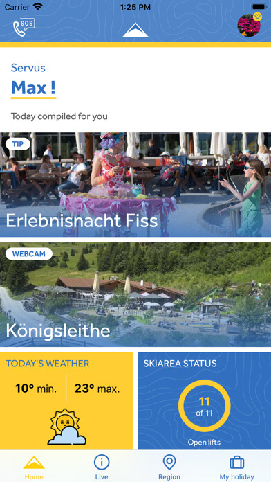 Emulate iPhone app Serfaus-Fiss-Ladis using MyAndroid Emulate iPhone app Serfaus-Fiss-Ladis using MyAndroid