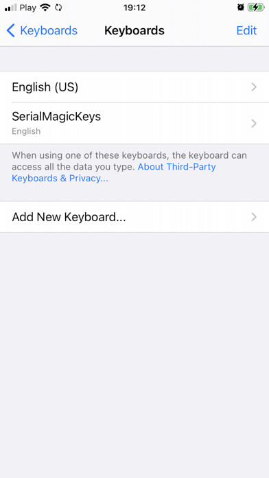 Emulate iPhone app SerialMagic Keys using MyAndroid