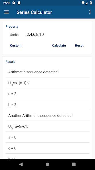 Run android online APK Series Calculator from MyAndroid or emulate Series Calculator using MyAndroid