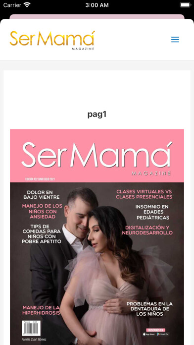 Emulate iPhone app Ser Mamá - Revista Digital using MyAndroid Emulate iPhone app Ser Mamá - Revista Digital using MyAndroid