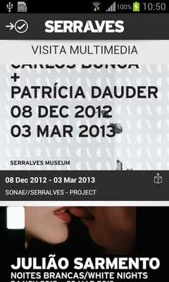 Emulate Android APK Serralves Museum - Exhibitions