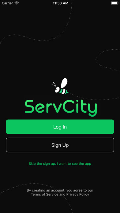 Emulate iPhone app ServCity using MyAndroid