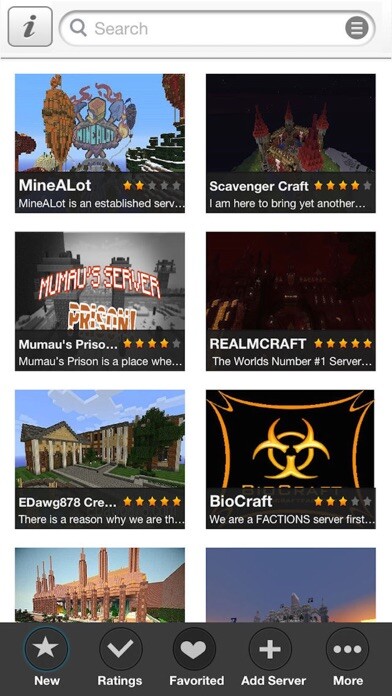 Emulate iPhone app Servers for Minecraft - McPedia Community using MyAndroid